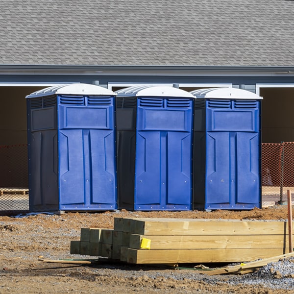 are there any restrictions on where i can place the porta potties during my rental period in Falls View West Virginia